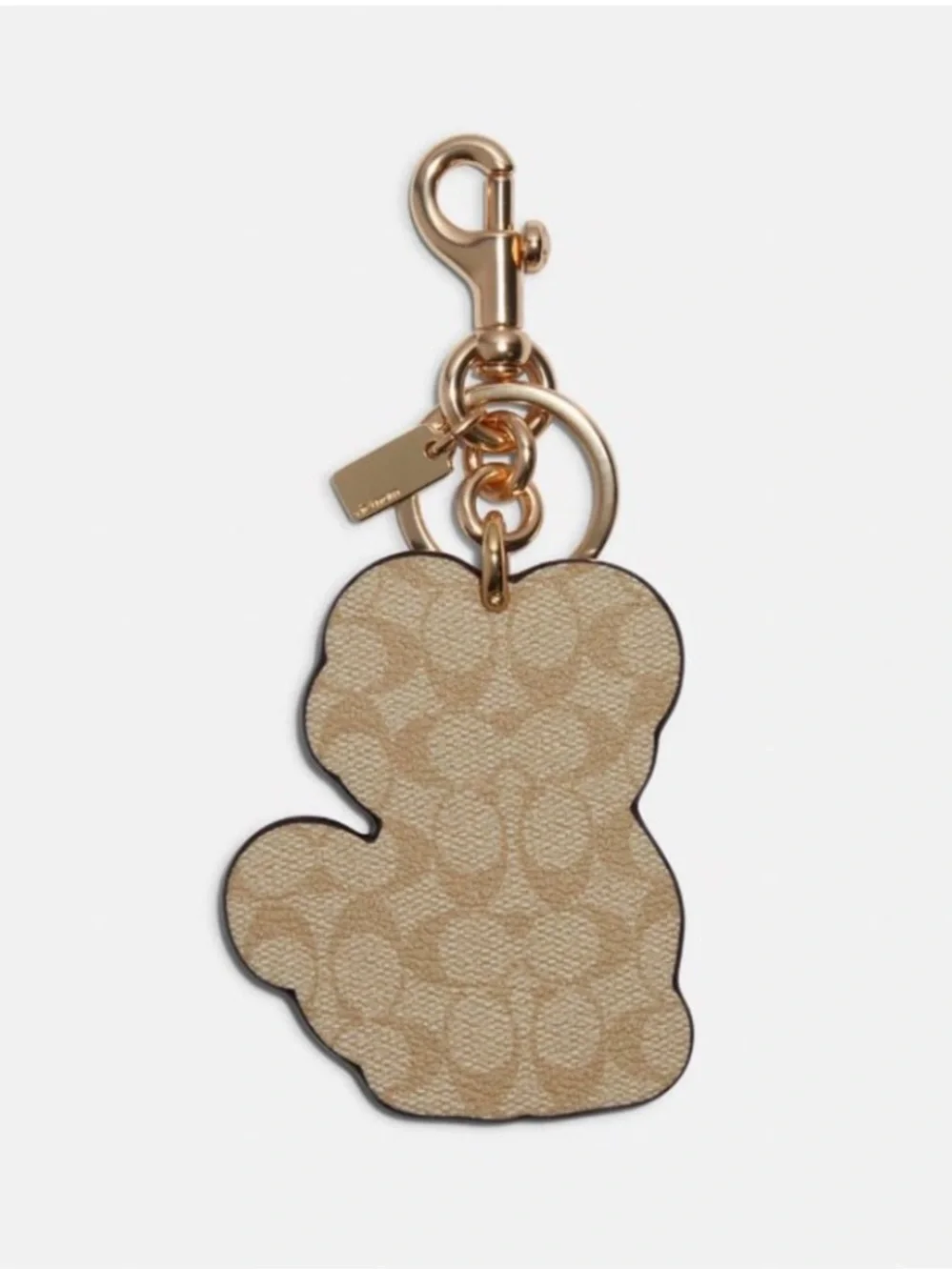 Coach Lunar New Year Tiger Bag Charm Keychain in Signature Canvas NWOT